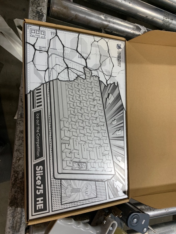 Photo 1 of Chilkey Slice75 HE Gaming Keyboard: 75% Percent Hall Effect Magnetic Aluminum Keyboard with Gateron Jade Pro Switch, Rapid Trigger, 8K Polling, Per-Key RGB Custom Key Board for Game Office (Black)