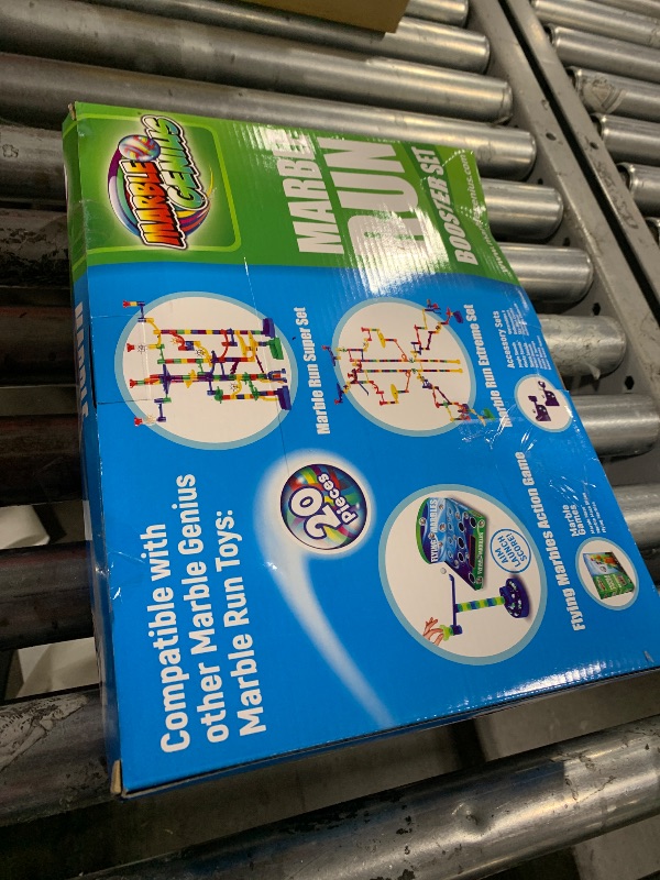 Photo 1 of Marble Genius Marble Run Booster Set - 20 Pieces Total (Marbles Not Included), Construction Building Blocks Toys for Ages 3 and Above, with Instruction App Access, Add-On Set, Primary