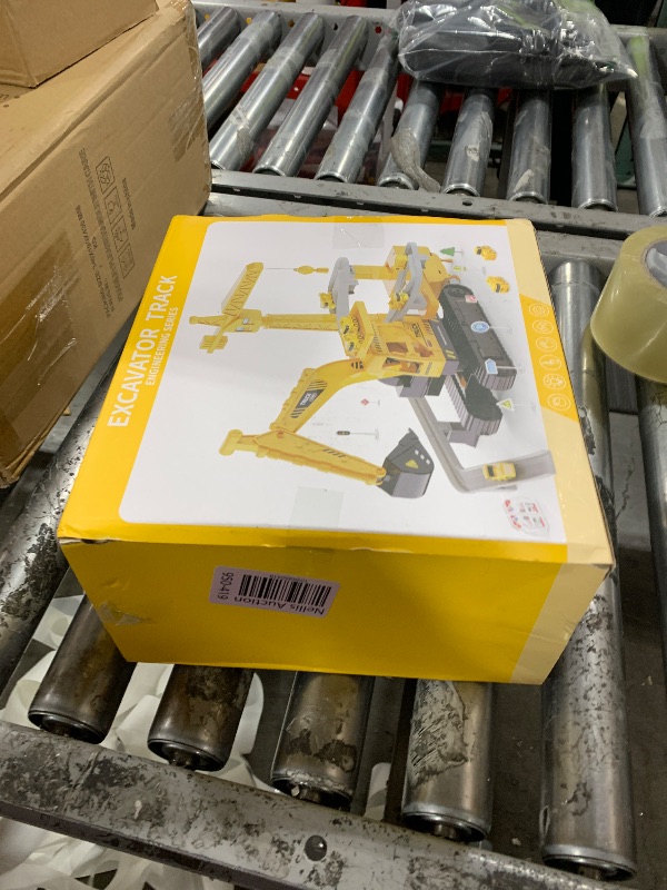 Photo 1 of NIPLOOOW Construction Trucks Cars Toys for Toddlers, Kids Engineering Digger Race Tracks, Excavator Crane Boy Toys for 3-5 Year Old, Birthday Gifts for Kids Age 3 4 5 6 Year Old Boy