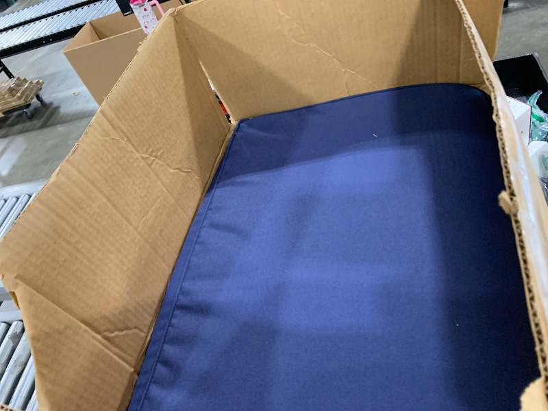 Photo 1 of IPYNBAP Chaise Lounge Cushions Outdoor, Waterproof Lounge Chair Cushion, 80x 26x 3 Inch Outdoor Chair Cushions with Ties, High-Density Foam Patio Lounge Chair Pads for Lawn, Pool & Beach, Navy