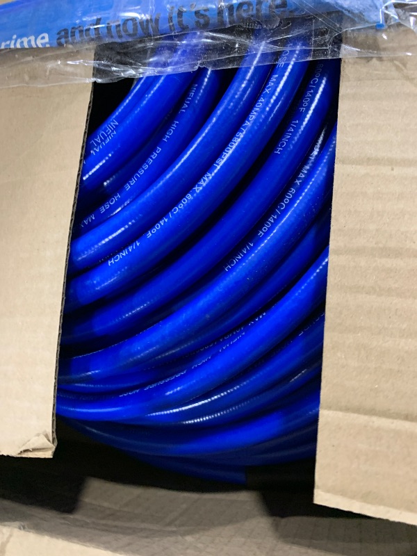 Photo 1 of NIFUAL Sewer Jetter Kit 200FT for Pressure Washer,5800PSI Drain Cleaner Hose for 1/4 Inch NPT Corner Rotating and Button Nose, Sewer Jetting Nozzle Pearl Corsage Pin Waterproof Tape with 2 Spanner1046951713
