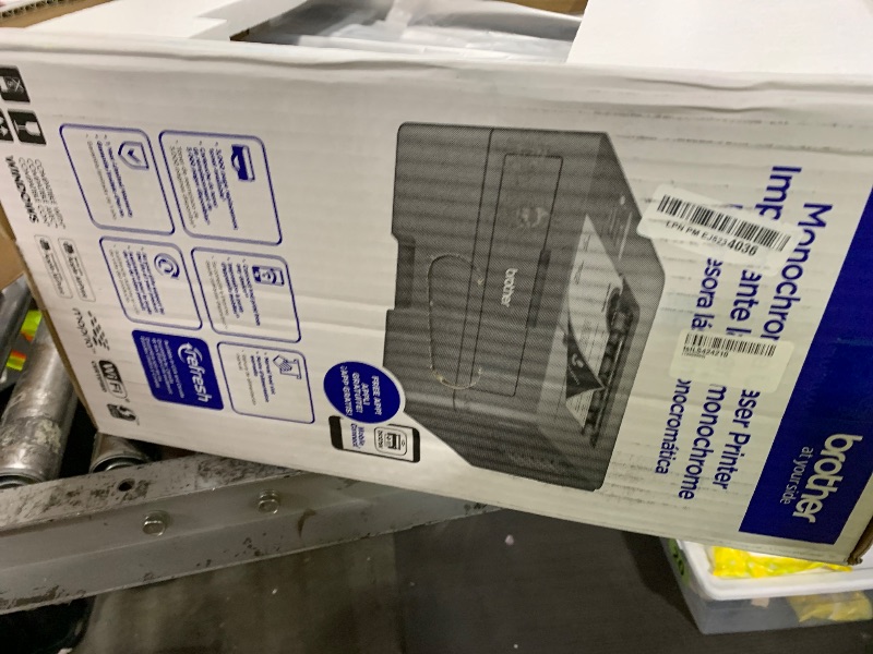 Photo 1 of Brother HL-L2460DW Wireless Compact Monochrome Laser Printer with Duplex, Mobile Printing, Black & White Output | Includes Refresh Subscription Trial(1), Works with Alexa