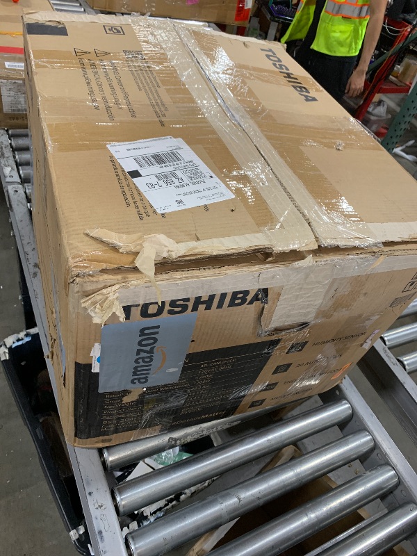 Photo 1 of Toshiba ML-EM62P(SS) Large Countertop Microwave with Smart Sensor, 6 Menus, Auto Defrost, ECO Mode, Mute Option & 16.5" Position Memory Turntable, 2.2 Cu Ft, 1200W, Stainless Steel