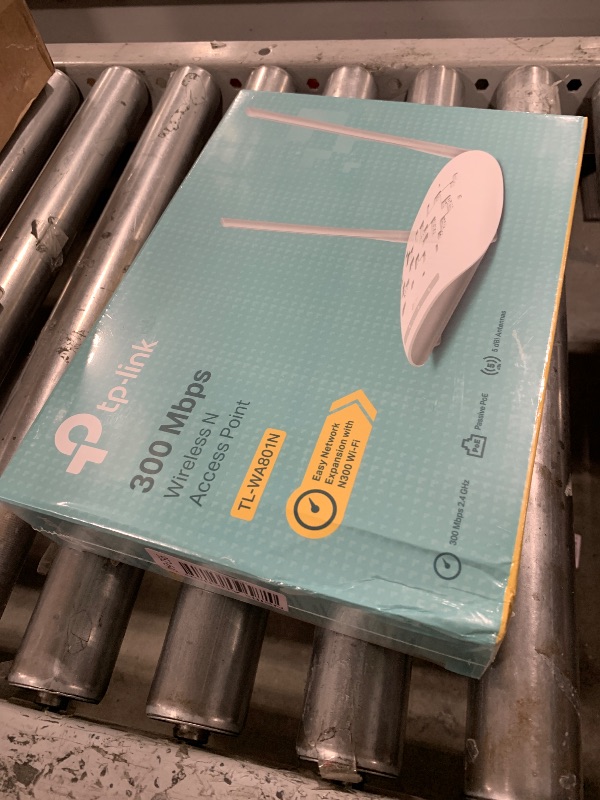 Photo 1 of TP-Link WiFi Access Point TL-WA801N, 2.4Ghz 300Mbps, Supports Multi-SSID/Client/Bridge/Range Extender, 2 Fixed Antennas, Passive PoE Injector Included