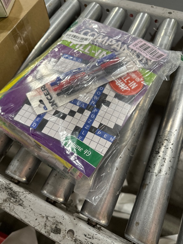 Photo 1 of 10-Pack Large Print Crossword Puzzles for Seniors Plus 2 Fill-In Puzzle Books and 4 Pens - Big, Bold, Easy-to-Read, Perfect Brain Stimulation Elderly Games for Retirement, Hospital Activities (8 x 10)