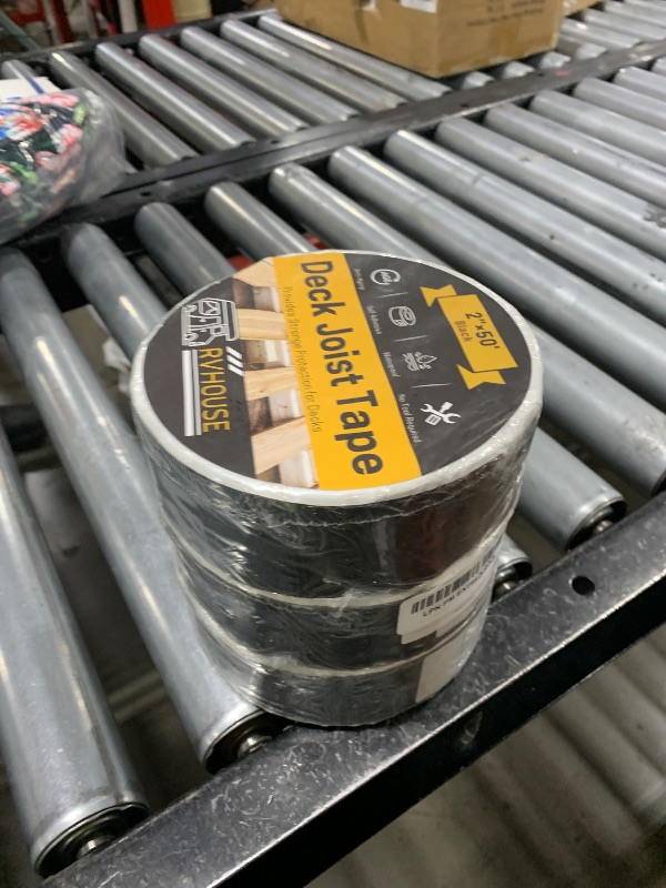 Photo 1 of Rvhouse Deck Joist Tape 2 Inch x 50 Feet Waterproof Butyl Sealant Tape for Deck Protection Ideal RV Sealant Essential for Outdoor Wood Construction and Maintenance - Pack of 3 (DJ703)