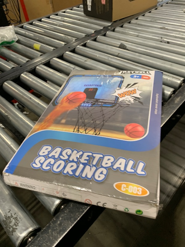 Photo 1 of Basketball Hoop Indoor, Basketball Mini Hoop Pro Basketball Hoop Over The Door with Cool LED Lights, Boys Gifts Basketball Toys Gifts Room Accessories for Teen Boys 8-12