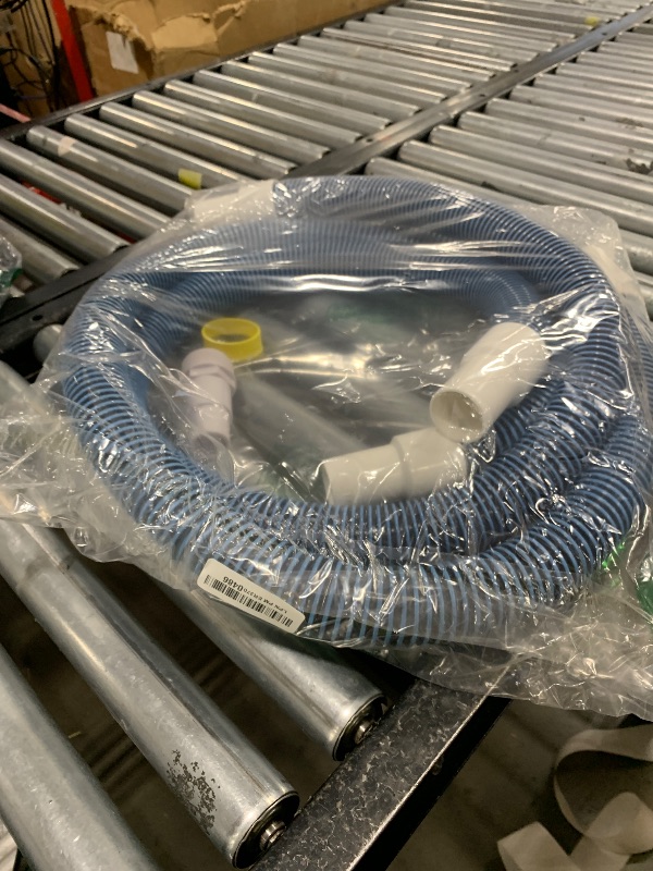 Photo 1 of 1.5" 6ft Swimming Pool Filter Pump Hose Replacement Kit, fit for Above Ground Swimming Pool Vacuum Skimmer 1 1/2" Filter Hose and for 1.25/1.5" Adapter Fittings -2 Hoses, 2 Adapters, 2 Tapes, 4 Clamps