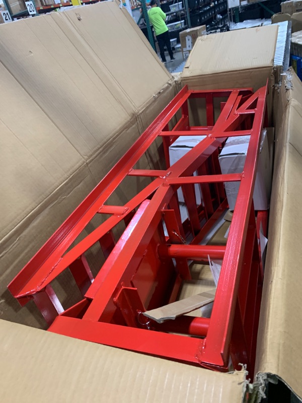 Photo 1 of Hydraulic Car Ramps, 4-Position Adjustment, 5T 11000lbs Low Profile Car Lift Service Ramps Truck Trailer Garage,Height Hydraulic Vehicle Ramps, Lift Height 11.61-16.21 inches