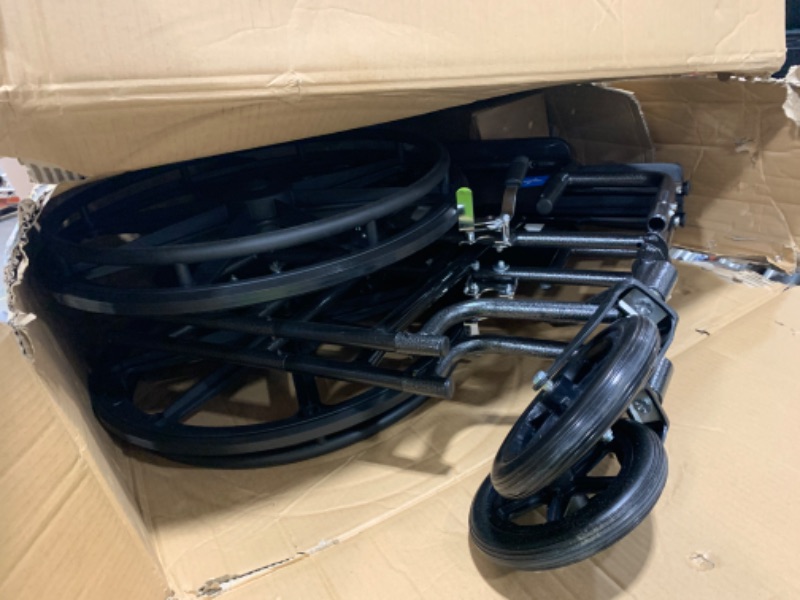 Photo 1 of Medline Reclining Wheelchair, Desk-Length Arms and Elevating Leg Rests, 16" x 18" Seat (W x D)