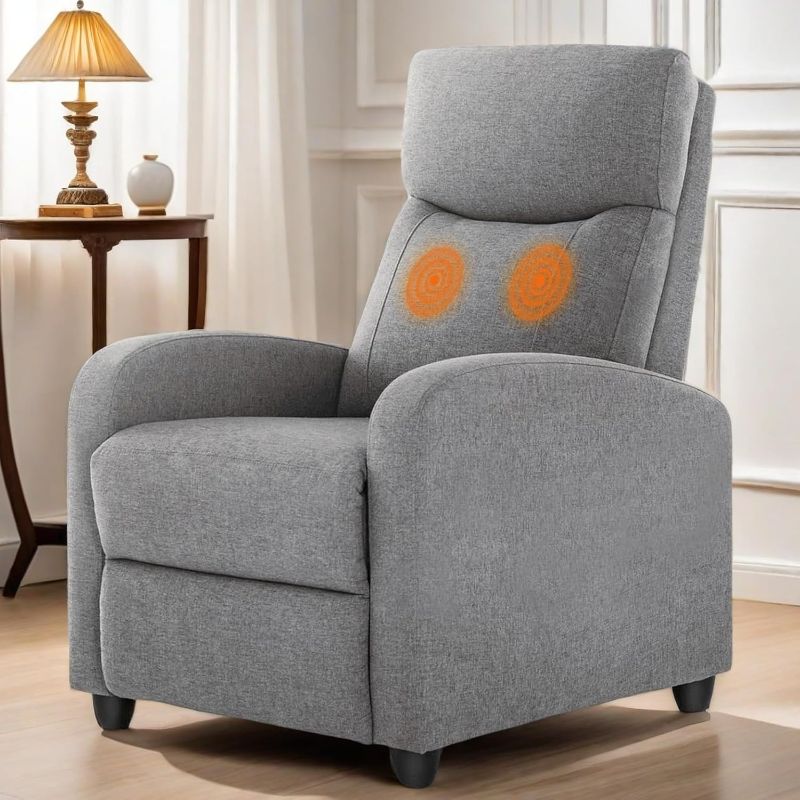 Photo 1 of Recliner Single Chair, Leather Reclining Sofa Set for Living Room Furniture Sets Easy to Assemble,Livingroom Furniture for Home Theater Game Small Room Seating