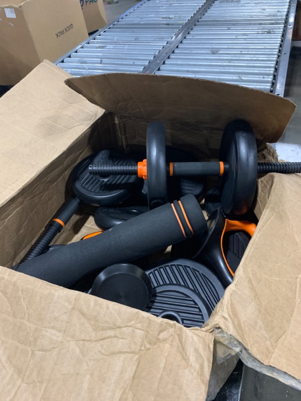 Photo 1 of FEIERDUN Adjustable Dumbbells, 40lbs Free Weight Set with Connector, 4 in1 Dumbbells Set Used as Barbell, Kettlebells, Push up Stand, Fitness Exercises for Home Gym Suitable Men/Women