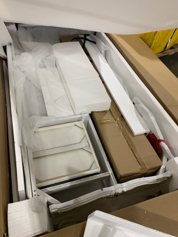 Photo 1 of ACME FURNITURE Versailles Executive Desk (Leg) - 92275 - Bone White