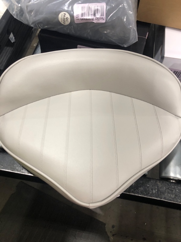 Photo 1 of Attwood 98505GY Casting Seat, Marine-Grade Vinyl Exterior, Universal Seat, 15 inches W x 11 inches D x 6 inches H