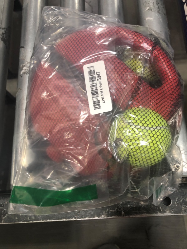 Photo 1 of Teloon Solo Tennis Trainer Rebound Ball with String for Self Tennis Practice Training Tool for Adults or Kids Beginners with 2 String Balls Elastic and a Portable Mesh Bag