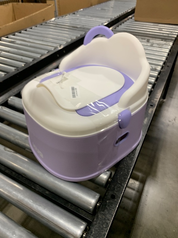 Photo 1 of KÜB 3-in-1 Potty Training Toilet (Chair, Seat, Step Stool) - 9 CM Splash Guard, One-Click Assembly, Easy to Clean - Versatile Toddler Potty Trainer for Boy Girl - Purple