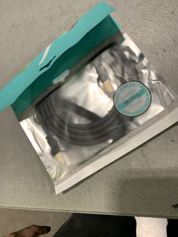Photo 1 of Vabogu Cat 8 Ethernet Cable, 5ft Heavy Duty High Speed Internet Network Cable, 26AWG, 2000MHz 40Gbps with Gold Plated RJ45 Connectors, Shielded for Indoor & Outdoor Use