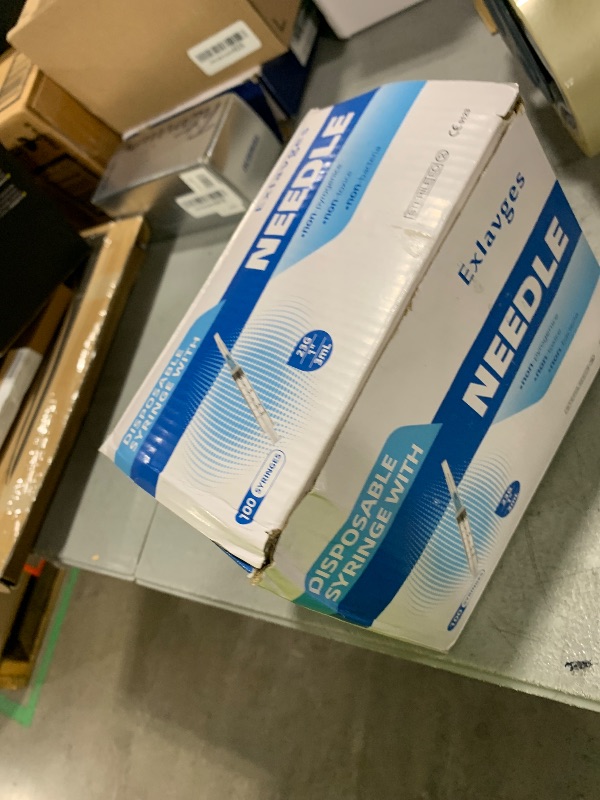 Photo 1 of 100 Pack Disposable 3ml/cc Lab Syringes with 23Ga 1 Inch Needle Luer Lock, Individually Sealed Packed