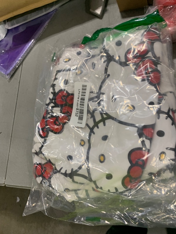 Photo 1 of Hello Kitty Sanrio Girls Hooded Shirt with Functional Kangaroo Pocket and Shorts 2 Piece Set for Toddler and Big Kids
