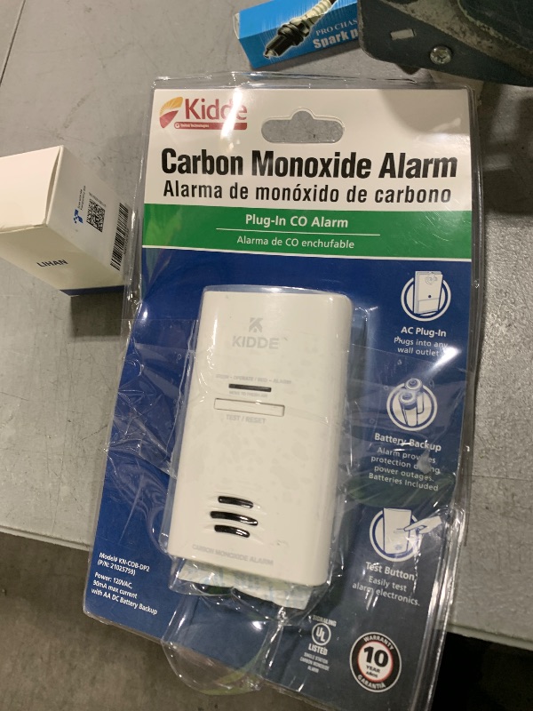 Photo 1 of Kidde Carbon Monoxide Detector, Plug In Wall with AA Battery Backup, Test-Hush Button