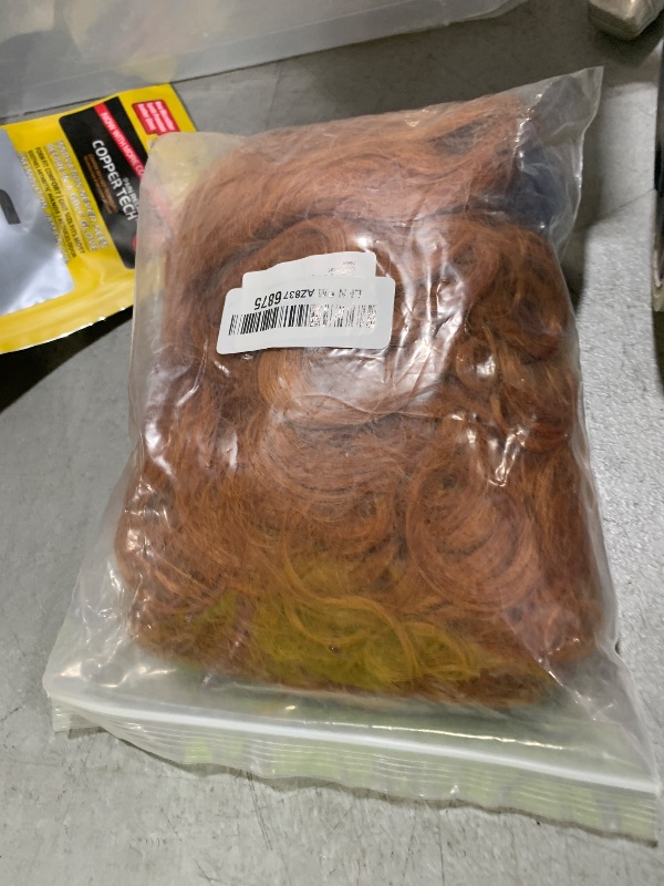 Photo 1 of JoneTing Long Curly Orange Wig +(Wig Cap) Female Red Curly Wig Women Orange Cosplay Wig for Princess Costume Party Wigs for Halloween Christmas