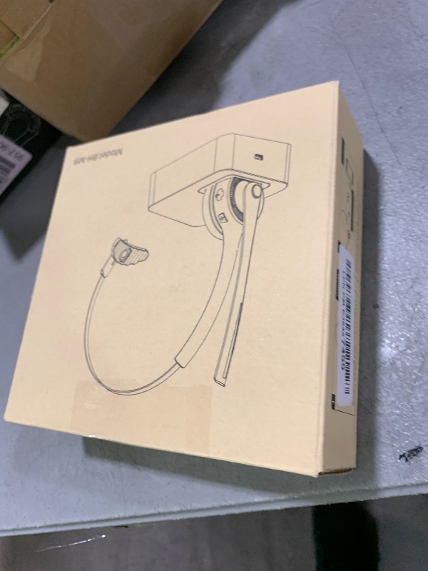 Photo 1 of Trucker Bluetooth Angteela Headset with Microphone, Wireless Cell Phone Headset with Noise Canceling Mic Charging Base Mute Function for Home Office Call Center Skype
