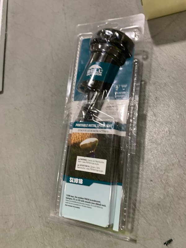 Photo 1 of Hubbell-Bell SL101B Portable Spike Light Par 38 Bulb Bronze Finish, 75-150 Watt