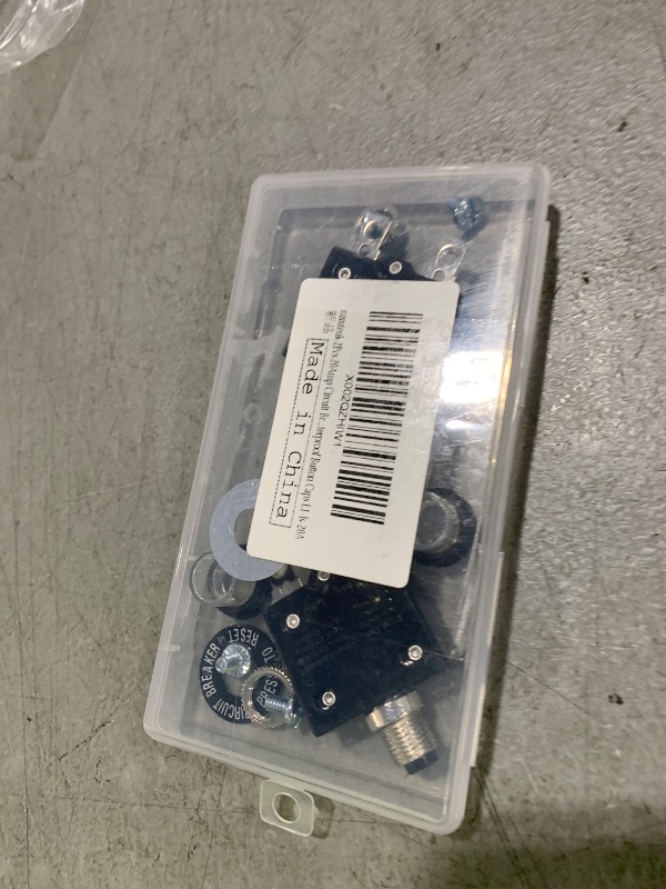 Photo 1 of mxuteuk 2Pcs 20Amp Circuit Breakers Push Button Manual Reset 125/250V AC 50V DC, L1 Series Overload Protector Switch Thermal Circuit Breakers with Waterproof Button Caps L1-ls-20A