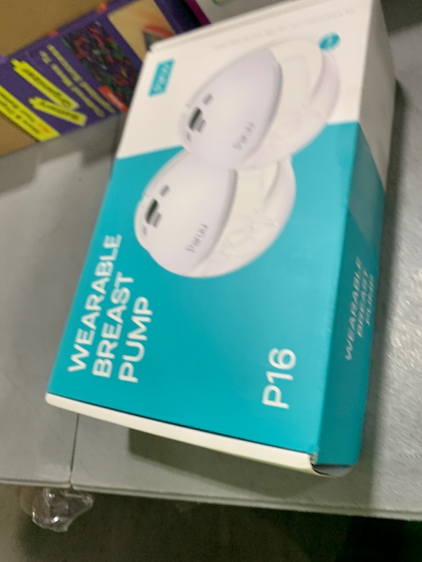 Photo 1 of Paruu Hands Free Breast Pump P16, Wearable Breast Pump Electirc Portable with 4 Modes & 12 Levels, Max 309mmHg Strong Suction 19/21/24mm Flange Inserts Wearable Breastfeeding Pump, 2 Pack White