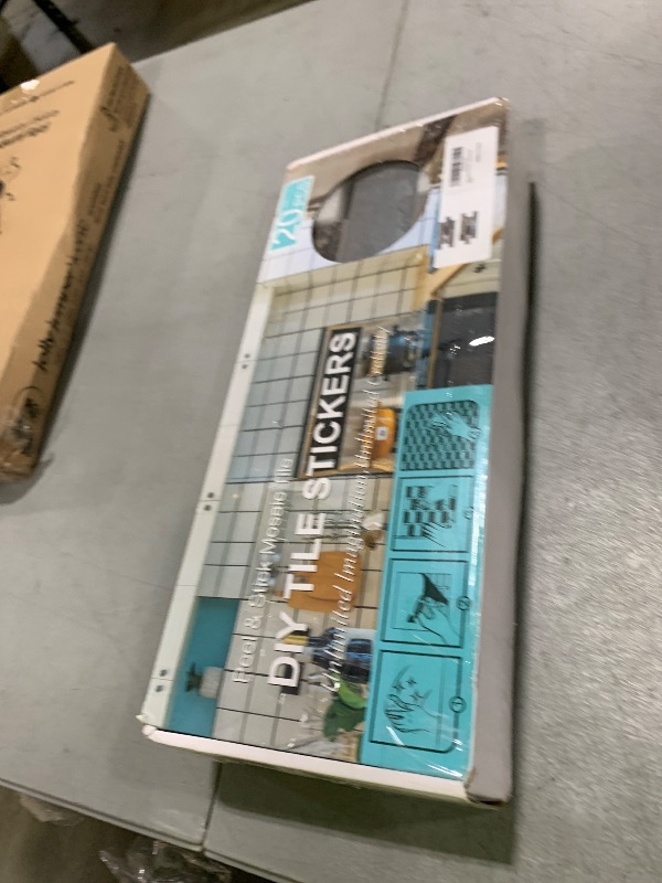 Photo 1 of V-MOZZA Peel and Stick Backsplash, 20-Sheet Peel and Stick Wall Tiles 13.5" x 5.8" PVC Subway Tile Stick on Backsplash for Kitchen Fireplace (Old Wood Wood Grain)