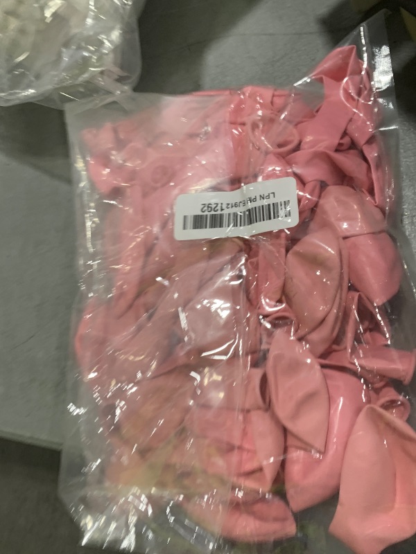 Photo 1 of RUBFAC Pink Balloons 129pcs Light Pastel Pink Balloon Different Sizes 18 12 10 5 Inch for Garland Arch Birthday Party Baby Shower Gender Reveal Wedding Anniversary Easter Decoration