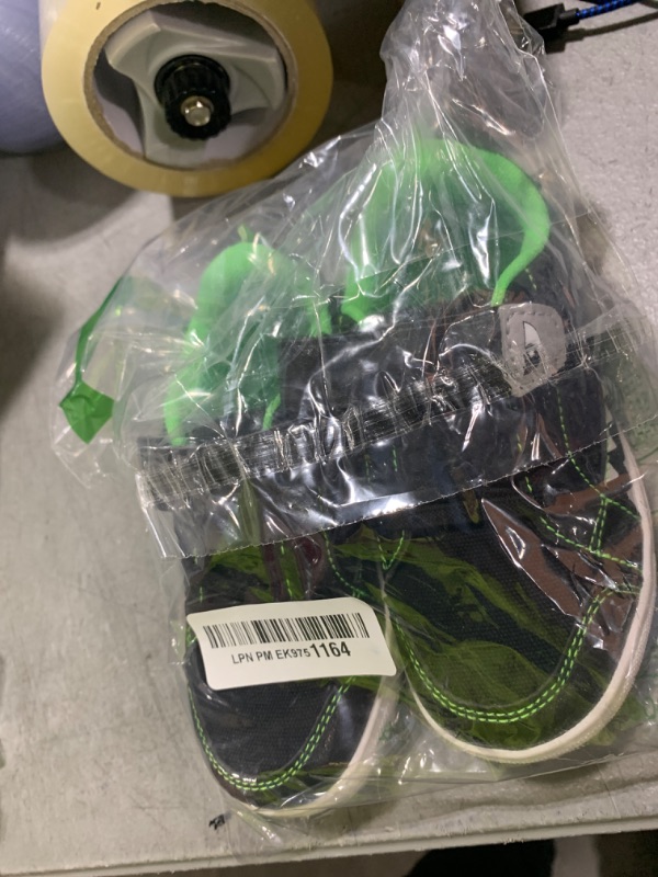 Photo 1 of DREAM PAIRS Boys Sneakers Little Kids Toddler Shoes Storybook Causal Walking Shoes Non-Slip with Hook and Loop,Size 9 Toddler,Black/Green,SDFS2403K