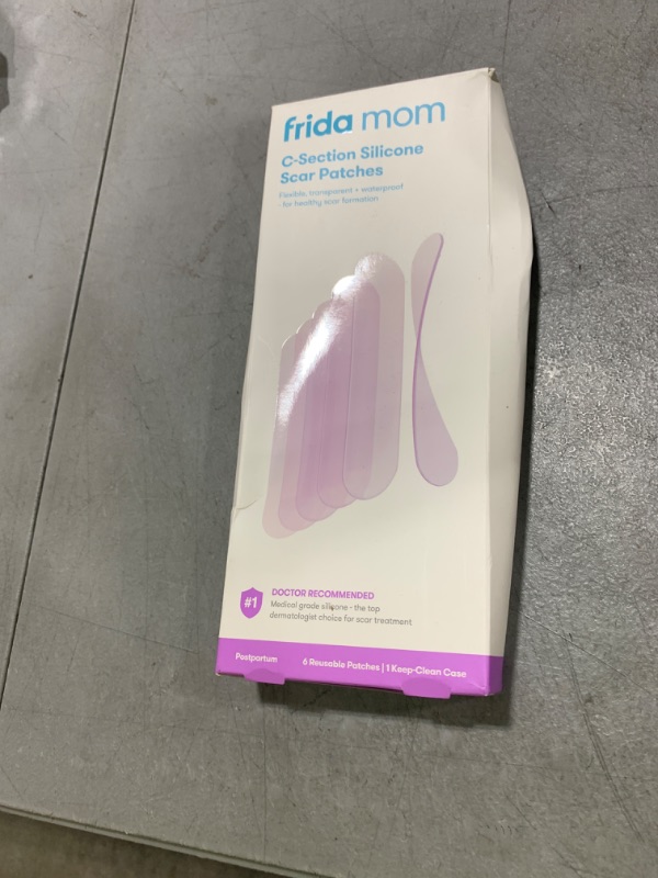 Photo 1 of Frida Mom C-Section Silicone Strips, C-Section Recovery Must Have Scar Patches, Reusable Medical Grade Treatment for Keloid Scars, Includes Case & Pouch