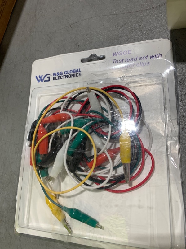 Photo 1 of WGGE WG-026 10 Pieces and 5 Colors Test Lead Set & Alligator Clips,20.5 inches / 22 AWG Copper Wire. The Clips soldered and Stamped to The Wires. (1 Pack)