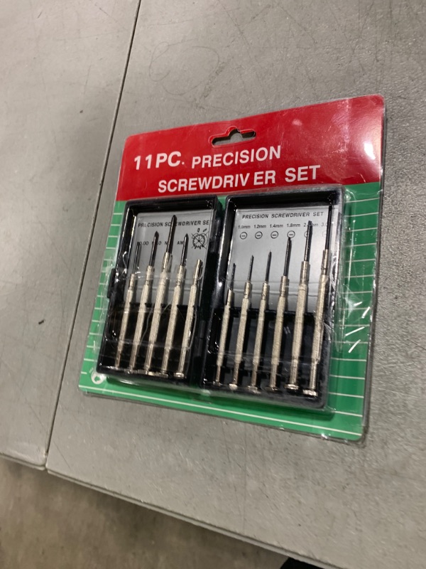 Photo 1 of 11PCS Mini Screwdriver Set, Small Tools with 11 Different Size Flathead and Phillips Screwdrivers, Precision Screwdriver Set for Jewelry, Watch, iPhone, Toys, Computer, Eyeglass Repair