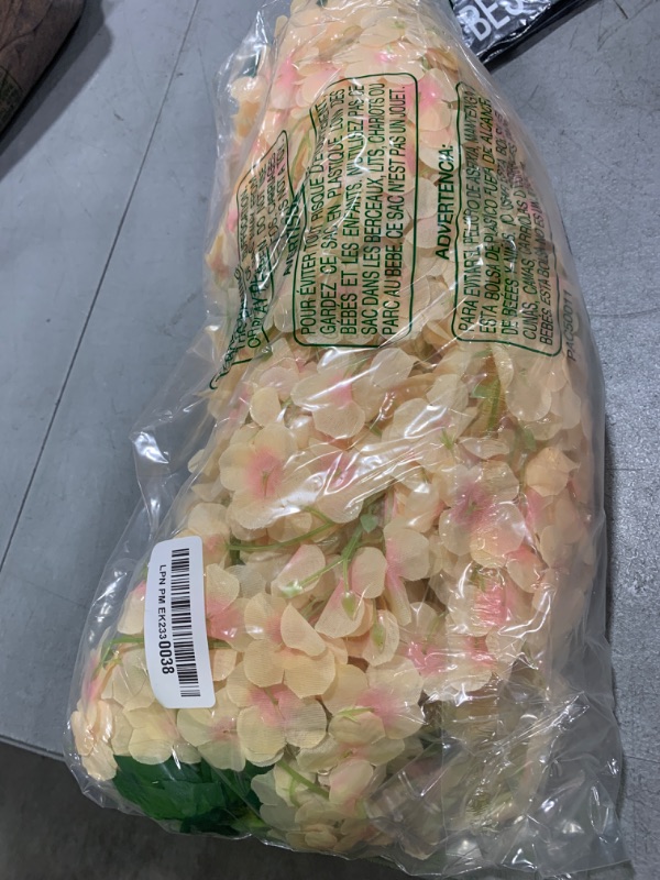 Photo 1 of 12 Pack Champagne Wisteria Hanging Flowers Garland with Lights, 3.77 Feet Artificial Flower Vines, Fake Wisteria, Artificial Vines Hanging Garland for Backdrop Outdoor Patio Garden Decor