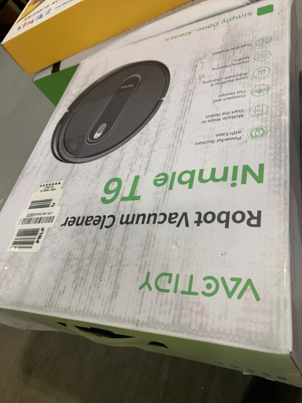 Photo 1 of Vexilar Robot Vacuum, Slim, Quiet, Automatic Self-Charging Robotic Vacuum Cleaner, 100 Mins Runtime, Schedule Cleaning, App/Voice/Remote Control, Ideal for Hard Floor and Carpet (Small)