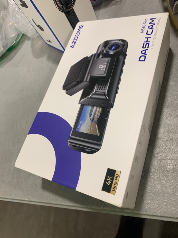 Photo 1 of AZDOME M550 Pro 4K Dash Cam Front and Rear, Free 64GB Card, 5GHz Wi-Fi GPS Car Camera, 3.18'' IPS Screen Dashcam, APP Control 150° Wide Angle, WDR Night Vision, G-Sensor Parking Mode