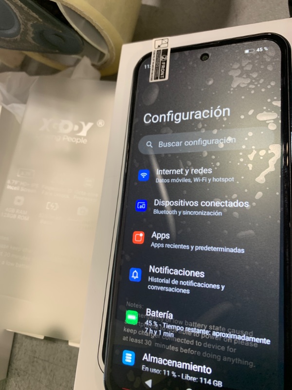 Photo 1 of Xgody Unlock Phone Mate 60,6.79 Inch HD+ Screen Smartphone,4G Dual SIM Cheap Mobile Phones 4GB+ 128GB Expanded 512G 5280mAh 21MP Camera Ti Mobile Android Phone with Finger&Face Unlock Hint Blue