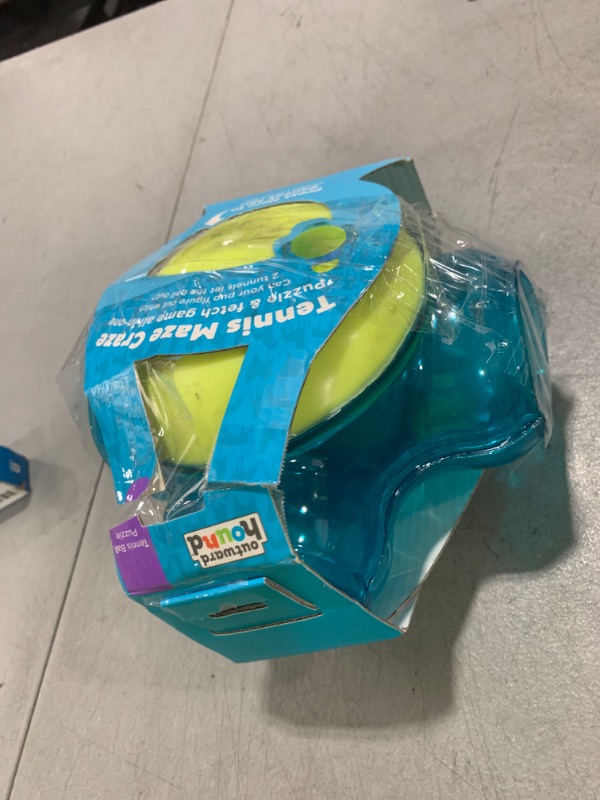 Photo 1 of Outward Hound Tennis Maze Craze Interactive Squeaky Dog Toy, Blue