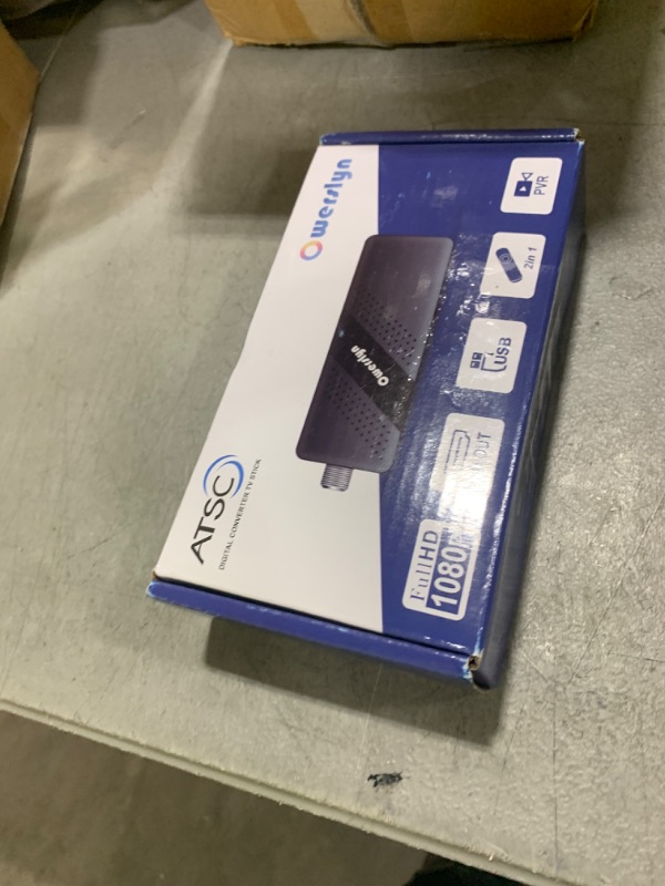 Photo 1 of OWERSLYN Digital Converter Box for TV, 1080P Mini ATSC Tuner with TV Tuner, USB Media Player, Tv Programs Recording & Playback, HDMI/AV Output, Timer, EPG, Set Top Box, 2-in-1 Remote
