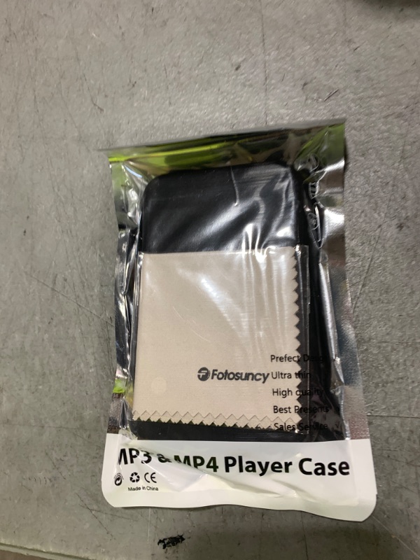 Photo 1 of Mp3 Player Case for TIMMKOO Q8, Q5 and Q3E 4.0 inch, Fotosuncy Slim Fit Soft TPU Matte Cover with Cleaning Cloth Black
