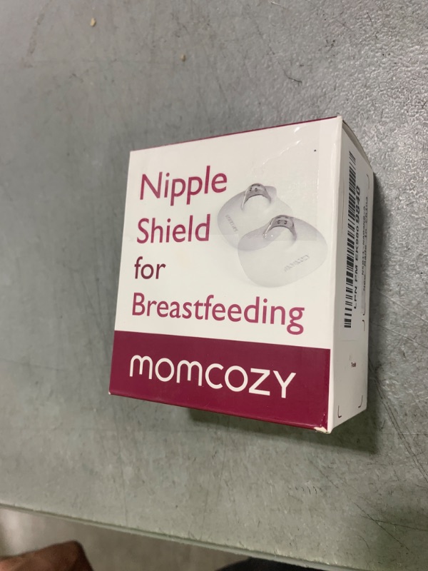 Photo 1 of Momcozy Contact Nipple Shields, 100% Food-Grade Silicone for Breastfeeding Difficulties, Ultra-Thin & Super-Soft, Made Without BPA/BPS, Include Carry Case (24mm)