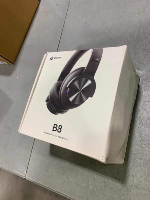 Photo 1 of Picun B8 Bluetooth Headphones, 120H Playtime Headphone Wireless Bluetooth with 3 EQ Modes, Low Latency, Hands-Free Calls, Over Ear Headphones for Travel Home Office Cellphone PC Black