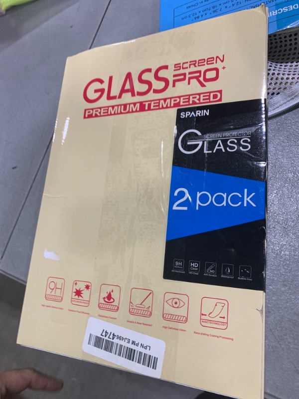 Photo 1 of SPARIN 2 Pack Screen Protector for iPad Air 11-inch M3 2025 & M2 2024, (iPad Air 7th/6th Generation), Tempered Glass-Apple Pencil Pro & Case Compatible, Anti-Scratches, High Definition