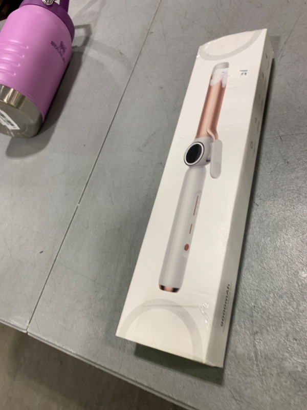 Photo 1 of Cordless Curling Iron 9000 mAhUSB Rechargeable, 4 Temps Setting Cordless Hair Curlers, 280°F-400°F Travel Cordless Curling Wand, Wireless Ceramic Hair Styling Tools Hot Rollers Hair Curlers