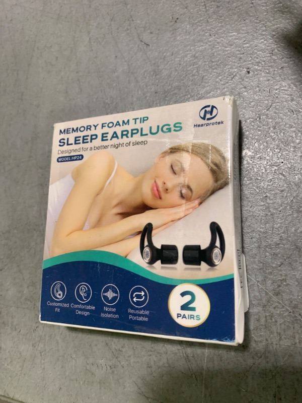 Photo 1 of Hearprotek Ear Plugs for Sleeping, [2 Pairs] Noise Cancelling Comfortable earplugs for Sleep-Reusable Noise Reduction Sound Blocking Ear Plugs for Side Sleepers, Snoring,Work,Study,Travel (30db&33db)