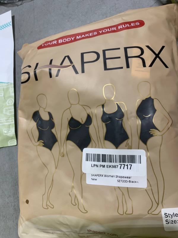 Photo 1 of SHAPERX Women's Fajas Colombianas Shapewear Postpartum Tummy Control Body Shaper Butt Lifter Bodysuit,SZ7200-Black-L