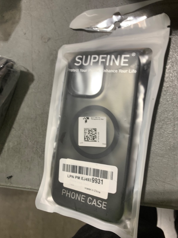 Photo 1 of SUPFINE Magnetic for iPhone 16 Pro Max Case (Compatible with MagSafe) (Military Grade Drop Protection) Slim Translucent Matte Shockproof with Anti-Fingerprint Phone Case, Black