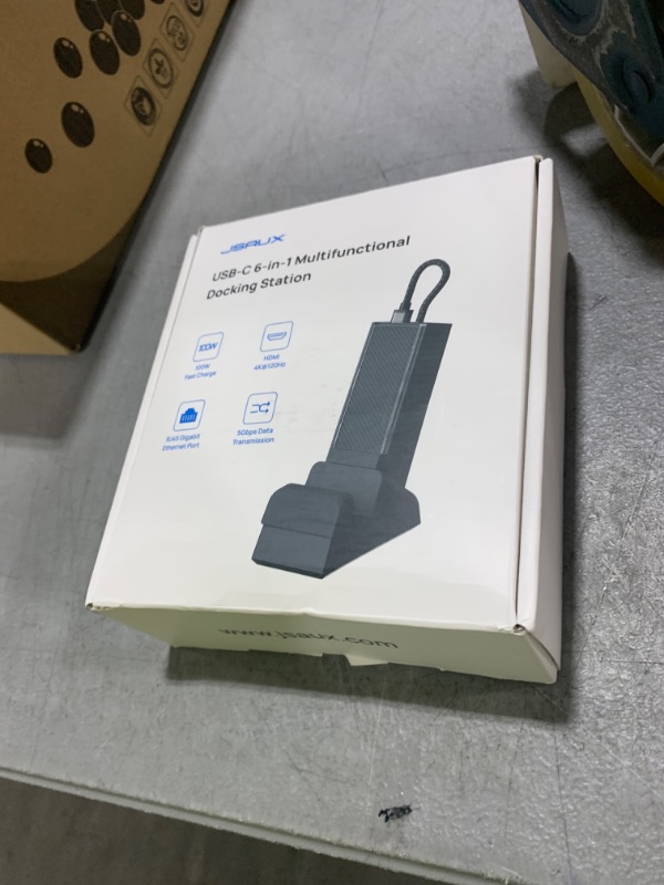 Photo 1 of JSAUX Docking Station Compatible with ROG Ally X/ROG Ally/Steam Deck/Legion Go/Legion Go S, 6-in-1 ROG Ally X Dock with HDMI 4K@120Hz, Gigabit Ethernet, USB A & USB C 3.2 Gen 1, 100W Charging - HB0609